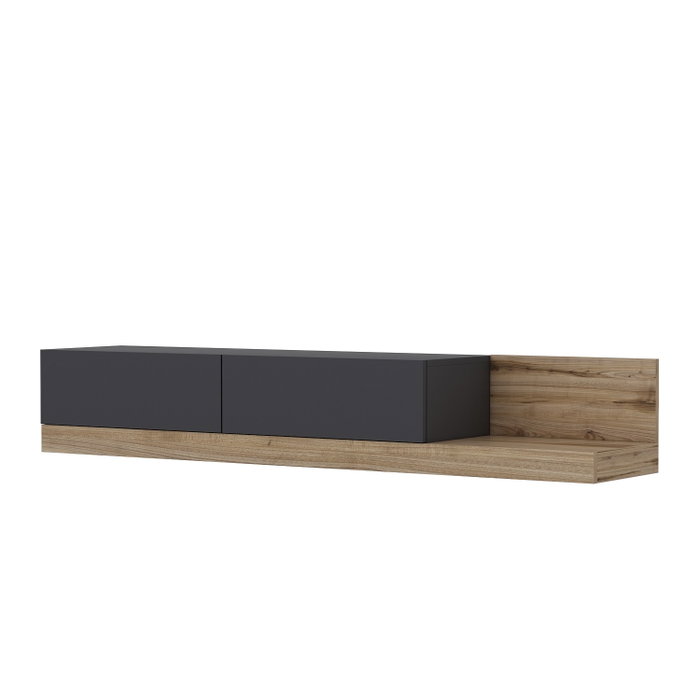 Hanah Home Soporte para TV Majör - Antracita, Nogal
